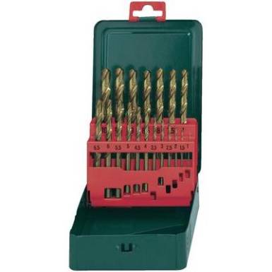 HSS TIN Spirálfúró készlet, 19 részes, DIN 338 Metabo 627156000 HSS TIN Spirálfúró készlet, 19 részes, DIN 338 Metabo 627156000