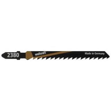 Fűrészlap szúrófűrészhez HCS (fához), vágó hossz: 75 mm, 2 db, Wolfcraft 2380000 Fűrészlap szúrófűrészhez HCS (fához), vágó hossz: 75 mm, 2 db, Wolfcraft 2380000