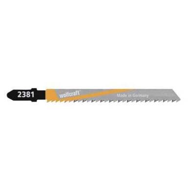 Fűrészlap szúrófűrészhez HCS (fához), vágó hossz: 75 mm, 2 db, Wolfcraft 2381000 Fűrészlap szúrófűrészhez HCS (fához), vágó hossz: 75 mm, 2 db, Wolfcraft 2381000