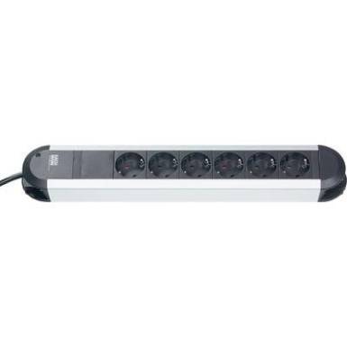 Hálózati elosztó 6 részes, alu/fekete, Bachmann Electric 331.010 Hálózati elosztó 6 részes, alu/fekete, Bachmann Electric 331.010