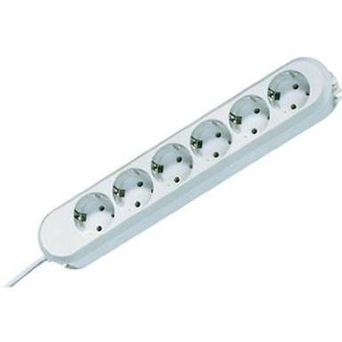 H&aacute;l&oacute;zati eloszt&oacute; 6 r&eacute;szes, feh&eacute;r, Bachmann Electric 381.248K
