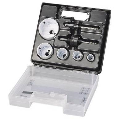 Koronafúró készlet, lyukfűrész készlet Wolfcraft 3498000 Koronafúró készlet, lyukfűrész készlet Wolfcraft 3498000