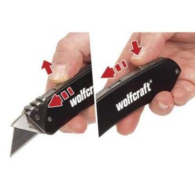 Kitolható pengés zsebkés, sniccer Wolfcraft 4124000 Kitolható pengés zsebkés, sniccer Wolfcraft 4124000