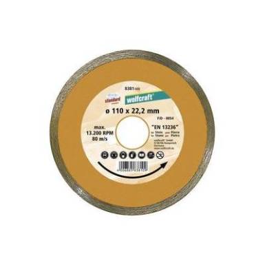Gyémánt vágótárcsa Standard-Ceramic, Ø 180 mm, Wolfcraft 8383000 Gyémánt vágótárcsa Standard-Ceramic, Ø 180 mm, Wolfcraft 8383000