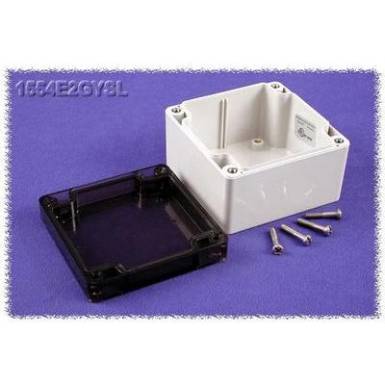 Hammond Electronics számítógép dobozok, 1554-es sorozat 1554E2GYSL polikarbonát (H x Sz x Ma) 90 x 90 x 60 mm, szürke Hammond Electronics számítógép dobozok, 1554-es sorozat 1554E2GYSL polikarbonát (H x Sz x Ma) 90 x 90 x 60 mm, szürke