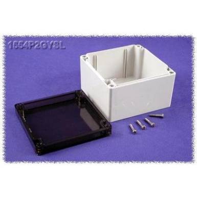 Hammond Electronics számítógép dobozok, 1554-es sorozat 1554P2GYSL polikarbonát (H x Sz x Ma) 120 x 120 x 80 mm, szürke Hammond Electronics számítógép dobozok, 1554-es sorozat 1554P2GYSL polikarbonát (H x Sz x Ma) 120 x 120 x 80 mm, szürke