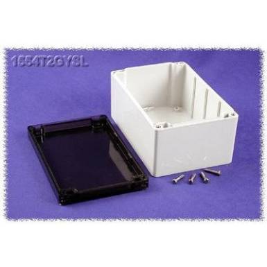 Hammond Electronics számítógép dobozok, 1554-es sorozat 1554T2GYSL polikarbonát (H x Sz x Ma) 180 x 120 x 90 mm, szürke Hammond Electronics számítógép dobozok, 1554-es sorozat 1554T2GYSL polikarbonát (H x Sz x Ma) 180 x 120 x 90 mm, szürke
