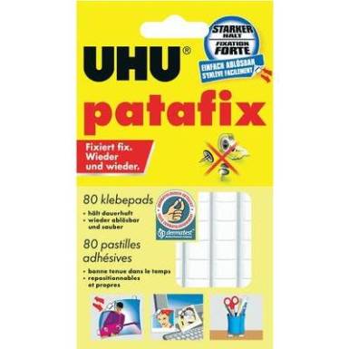 UHU Ragasztó lapok, Patafix, fehér 48810 UHU Ragasztó lapok, Patafix, fehér 48810