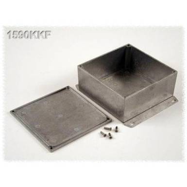 Hammond Electronics alumínium öntvény dobozok peremmel, 1590KKF 125 x 125 x 56 mm, natúr Hammond Electronics alumínium öntvény dobozok peremmel, 1590KKF 125 x 125 x 56 mm, natúr