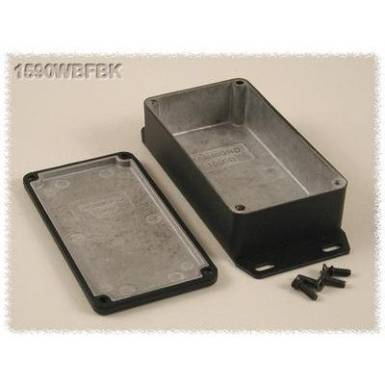 Hammond Electronics öntvény dobozok, 1590-es sorozat 1590WBFBK alumínium (H x Sz x Ma) 111.5 x 59.5 x 31 mm, fekete Hammond Electronics öntvény dobozok, 1590-es sorozat 1590WBFBK alumínium (H x Sz x Ma) 111.5 x 59.5 x 31 mm, fekete