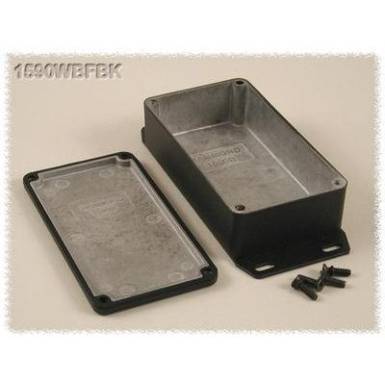 Hammond Electronics öntvény dobozok, 1590-es sorozat 1590WBSFBK alumínium (H x Sz x Ma) 112 x 60 x 42 mm, fekete Hammond Electronics öntvény dobozok, 1590-es sorozat 1590WBSFBK alumínium (H x Sz x Ma) 112 x 60 x 42 mm, fekete