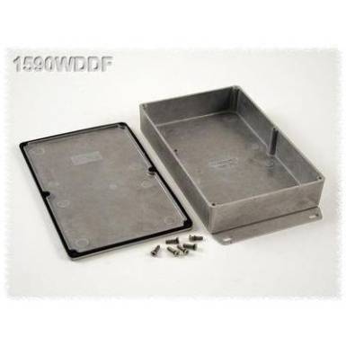 Hammond Electronics öntvény dobozok, 1590-es sorozat 1590WDDF alumínium (H x Sz x Ma) 187.5 x 119.5 x 37 mm, natúr Hammond Electronics öntvény dobozok, 1590-es sorozat 1590WDDF alumínium (H x Sz x Ma) 187.5 x 119.5 x 37 mm, natúr