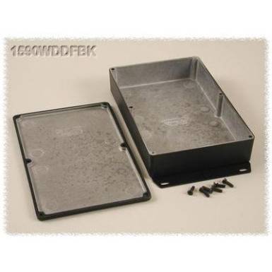 Hammond Electronics öntvény dobozok, 1590-es sorozat 1590WDDFBK alumínium (H x Sz x Ma) 187.5 x 119.5 x 37 mm, fekete Hammond Electronics öntvény dobozok, 1590-es sorozat 1590WDDFBK alumínium (H x Sz x Ma) 187.5 x 119.5 x 37 mm, fekete