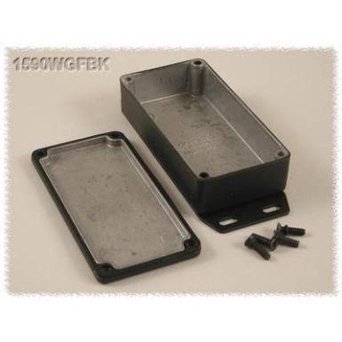 Hammond Electronics öntvény dobozok, 1590-es sorozat 1590WGFBK alumínium (H x Sz x Ma) 100 x 50 x 25 mm, fekete Hammond Electronics öntvény dobozok, 1590-es sorozat 1590WGFBK alumínium (H x Sz x Ma) 100 x 50 x 25 mm, fekete