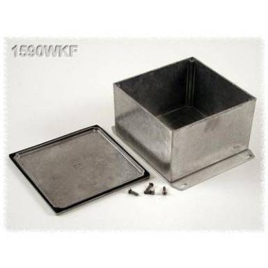 Hammond Electronics öntvény dobozok, 1590-es sorozat 1590WKF alumínium (H x Sz x Ma) 125 x 125 x 79 mm, natúr Hammond Electronics öntvény dobozok, 1590-es sorozat 1590WKF alumínium (H x Sz x Ma) 125 x 125 x 79 mm, natúr