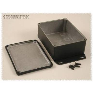Hammond Electronics öntvény dobozok, 1590-es sorozat 1590WSFBK alumínium (H x Sz x Ma) 110.5 x 81.5 x 44 mm, fekete Hammond Electronics öntvény dobozok, 1590-es sorozat 1590WSFBK alumínium (H x Sz x Ma) 110.5 x 81.5 x 44 mm, fekete