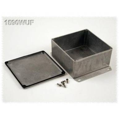 Hammond Electronics öntvény dobozok, 1590-es sorozat 1590WUF alumínium (H x Sz x Ma) 119.5 x 119.5 x 59 mm, natúr Hammond Electronics öntvény dobozok, 1590-es sorozat 1590WUF alumínium (H x Sz x Ma) 119.5 x 119.5 x 59 mm, natúr