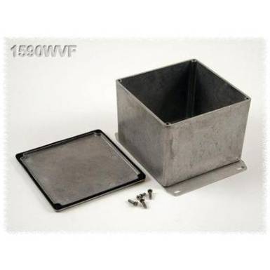 Hammond Electronics öntvény dobozok, 1590-es sorozat 1590WVF alumínium (H x Sz x Ma) 119.5 x 119.5 x 94 mm, natúr Hammond Electronics öntvény dobozok, 1590-es sorozat 1590WVF alumínium (H x Sz x Ma) 119.5 x 119.5 x 94 mm, natúr