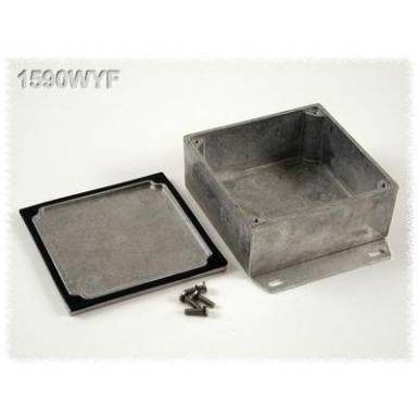 Hammond Electronics öntvény dobozok, 1590-es sorozat 1590WYF alumínium (H x Sz x Ma) 92 x 92 x 42 mm, natúr Hammond Electronics öntvény dobozok, 1590-es sorozat 1590WYF alumínium (H x Sz x Ma) 92 x 92 x 42 mm, natúr