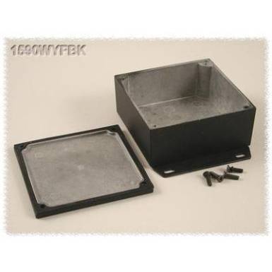 Hammond Electronics öntvény dobozok, 1590-es sorozat 1590WYFBK alumínium (H x Sz x Ma) 92 x 92 x 42 mm, fekete Hammond Electronics öntvény dobozok, 1590-es sorozat 1590WYFBK alumínium (H x Sz x Ma) 92 x 92 x 42 mm, fekete
