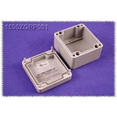 Hammond Electronics műanyag doboz, 590ZGRP sorozat 1590ZGRP081 poliészter (H x Sz x Ma) 80 x 75 x 55 mm, szürke Hammond Electronics műanyag doboz, 590ZGRP sorozat 1590ZGRP081 poliészter (H x Sz x Ma) 80 x 75 x 55 mm, szürke