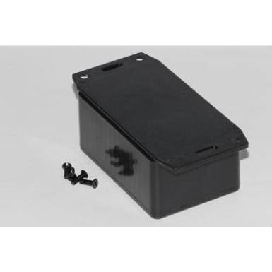 Univerz&aacute;lis műszerdoboz ABS, fekete 85 x 56 x 39 Hammond Electronics 1591LF2SBK 1 db