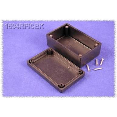 Hammond Electronics műanyag doboz, 1594RFI sorozat 1594RFICBK ABS (lángálló) (H x Sz x Ma) 105 x 66 x 45 mm, fekete Hammond Electronics műanyag doboz, 1594RFI sorozat 1594RFICBK ABS (lángálló) (H x Sz x Ma) 105 x 66 x 45 mm, fekete