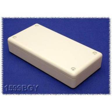 Kézi műszerdoboz ABS, szürke 130 x 65 x 25 Hammond Electronics 1599BGY, 1db Kézi műszerdoboz ABS, szürke 130 x 65 x 25 Hammond Electronics 1599BGY, 1db