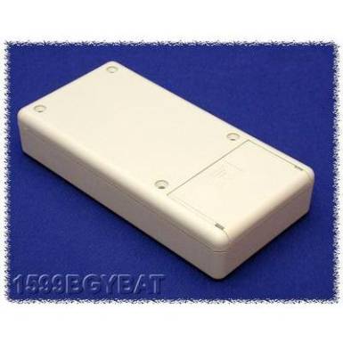Kézi műszerdoboz ABS, szürke 130 x 65 x 25 Hammond Electronics 1599BGYBAT, 1db Kézi műszerdoboz ABS, szürke 130 x 65 x 25 Hammond Electronics 1599BGYBAT, 1db