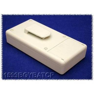 K&eacute;zi műszerdoboz ABS, sz&uuml;rke 130 x 65 x 25 Hammond Electronics 1599BGYBATCP, 1db