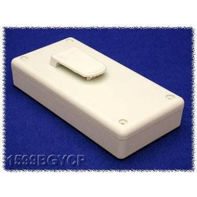 Kézi műszerdoboz ABS, szürke 130 x 65 x 25 Hammond Electronics 1599BGYCP, 1db Kézi műszerdoboz ABS, szürke 130 x 65 x 25 Hammond Electronics 1599BGYCP, 1db
