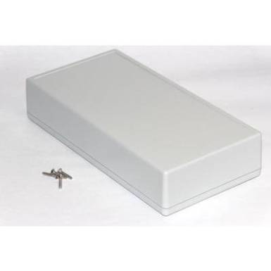 K&eacute;zi műszerdoboz ABS, sz&uuml;rke 220 x 110 x 44 Hammond Electronics 1599HGYBAT, 1db