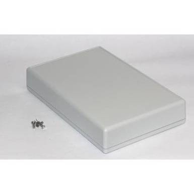 Kézi műszerdoboz ABS, szürke 220 x 140 x 40 Hammond Electronics 1599KGYBAT, 1db Kézi műszerdoboz ABS, szürke 220 x 140 x 40 Hammond Electronics 1599KGYBAT, 1db