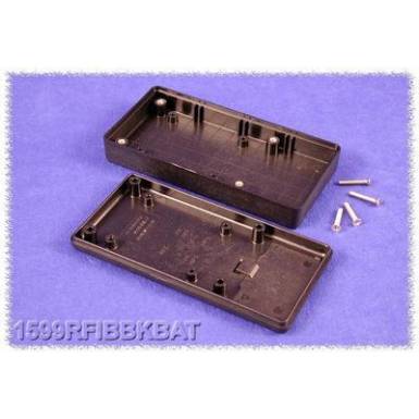 K&eacute;zi műszerdoboz ABS fekete 130 x 65 x 25 Hammond Electronics 1599RFIBBKBAT, 1db