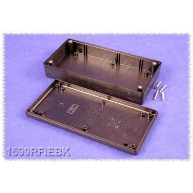 Kézi műszerdoboz ABS fekete 170 x 85 x 34 Hammond Electronics 1599RFIEBK, 1db Kézi műszerdoboz ABS fekete 170 x 85 x 34 Hammond Electronics 1599RFIEBK, 1db