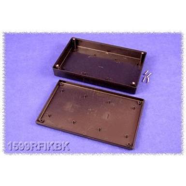 Kézi műszerdoboz ABS fekete 220 x 140 x 40 Hammond Electronics 1599RFIKBK, 1db Kézi műszerdoboz ABS fekete 220 x 140 x 40 Hammond Electronics 1599RFIKBK, 1db