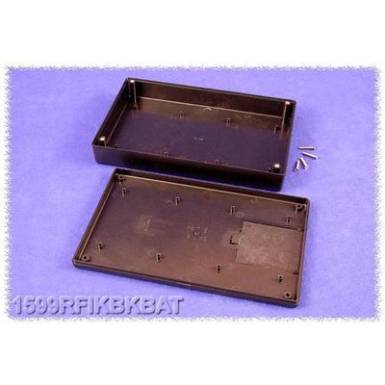 Kézi műszerdoboz ABS fekete 220 x 140 x 40 Hammond Electronics 1599RFIKBKBAT, 1db Kézi műszerdoboz ABS fekete 220 x 140 x 40 Hammond Electronics 1599RFIKBKBAT, 1db