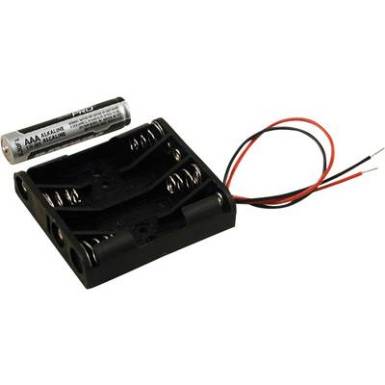 Hammond Electronics Elemtartó BH4AAAW Műanyag Fekete 4 db mikroelem Hammond Electronics Elemtartó BH4AAAW Műanyag Fekete 4 db mikroelem