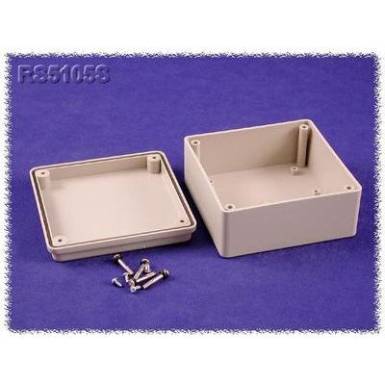 Univerzális műszerdoboz ABS, szürke 105 x 105 x 55 Hammond Electronics RS5105S 1 db Univerzális műszerdoboz ABS, szürke 105 x 105 x 55 Hammond Electronics RS5105S 1 db