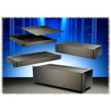 Hammond Electronics alumínium doboz, RM sorozat RM1U0808VBK alumínium (H x Sz x Ma) 203 x 211 x 44 mm, fekete Hammond Electronics alumínium doboz, RM sorozat RM1U0808VBK alumínium (H x Sz x Ma) 203 x 211 x 44 mm, fekete