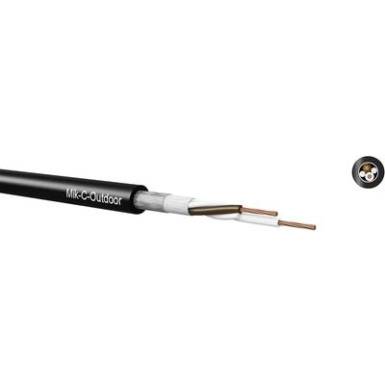Mik-C-Outdoor PUR köpeny, Mikrofonkábel 2 x 0.25 mm² fekete méteráru Kabeltronik Mik-C-Outdoor PUR köpeny, Mikrofonkábel 2 x 0.25 mm² fekete méteráru Kabeltronik