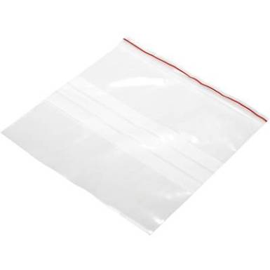 Simítózáras tasak 200 x 200 mm, átlátszó, feliratozható csíkkal Simítózáras tasak 200 x 200 mm, átlátszó, feliratozható csíkkal