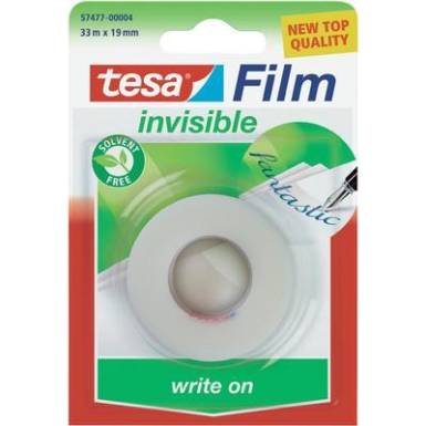 Írható ragasztószalag Tesafilm® Invisible 10 m x 19 mm, 1 tekercs, TESA 57477 Írható ragasztószalag Tesafilm® Invisible 10 m x 19 mm, 1 tekercs, TESA 57477