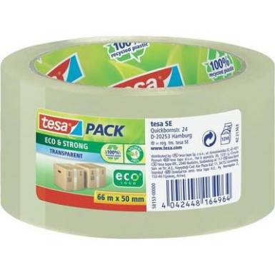 Ragaszt&oacute;szalag Tesapack&reg; Eco & Strong 66 m x 50 mm, &aacute;tl&aacute;tsz&oacute;, TESA PP 58153