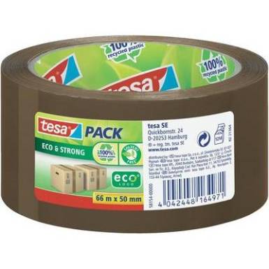 Ragaszt&oacute;szalag Tesapack&reg; Eco & Strong 66 m x 50 mm, barna, TESA PP 58154