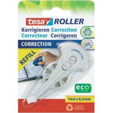 Hibajavító szalag Tesa Roller Korrect.Ecologo 14 m x 8,4 mm TESA 59986 Hibajavító szalag Tesa Roller Korrect.Ecologo 14 m x 8,4 mm TESA 59986