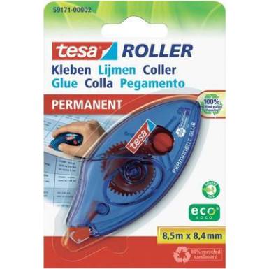Ragasztóroller Tesa Roller Ecologo 8,5 m x 8,4 mm TESA 59171 Ragasztóroller Tesa Roller Ecologo 8,5 m x 8,4 mm TESA 59171