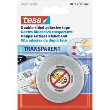 Kétoldalú ragasztószalag 10m x 12 mm Tesa® PP 64621 Kétoldalú ragasztószalag 10m x 12 mm Tesa® PP 64621