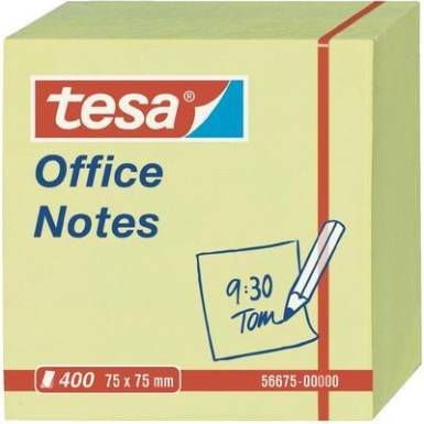 Post-it Tesa® Office Notes 100 lap, sárga 75 x 75 mm TESA 57675 Post-it Tesa® Office Notes 100 lap, sárga 75 x 75 mm TESA 57675