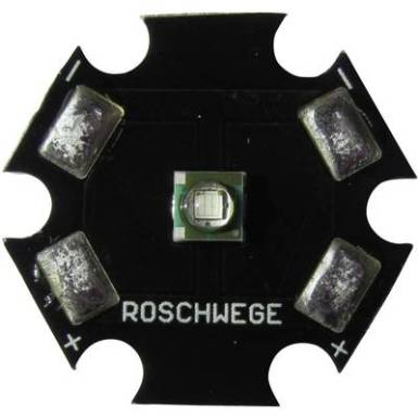 High-Power UV LED csillag alakú panelhoz 365 nm, 1 chip, Star-UV365-01-00-00 High-Power UV LED csillag alakú panelhoz 365 nm, 1 chip, Star-UV365-01-00-00